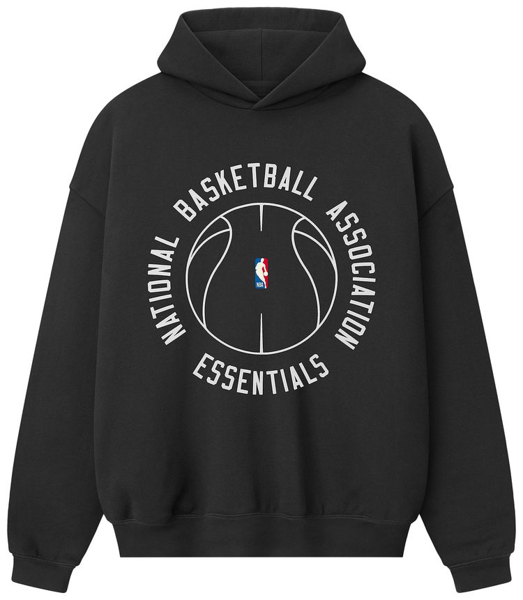 Fear of God Essentials NBA x Barkley Hendricks 90s Hoodie Faded Black