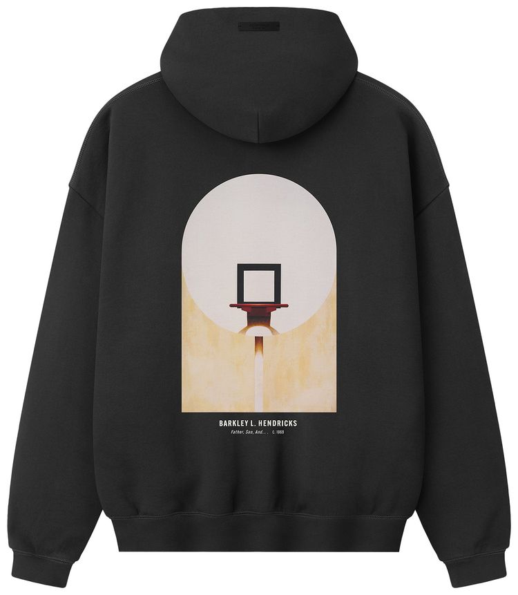 Fear of God Essentials NBA x Barkley Hendricks 90s Hoodie Faded Black