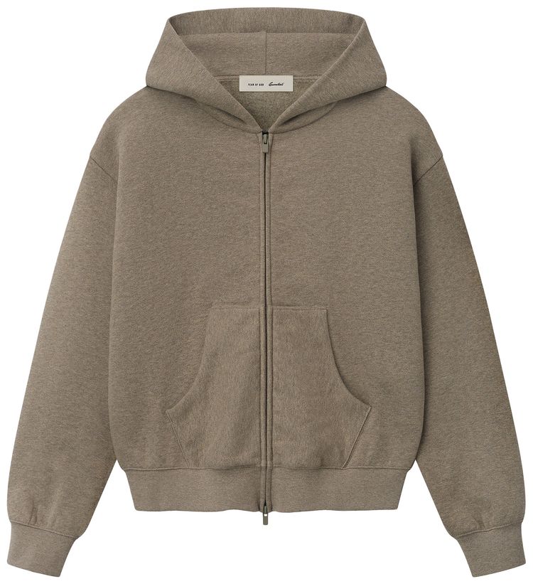 Fear of God Essentials Classic Full Zip Hoodie Homestead Heather