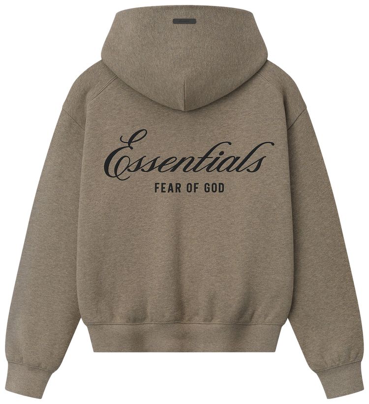 Fear of God Essentials Classic Full Zip Hoodie Homestead Heather
