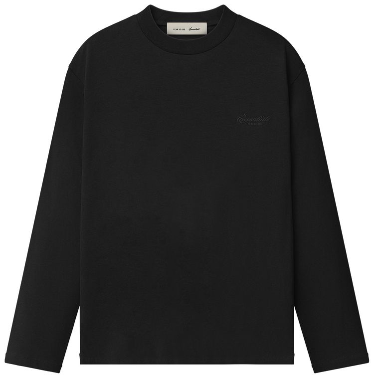 Fear of God Essentials Classic Long Sleeve Tee Vintage Black
