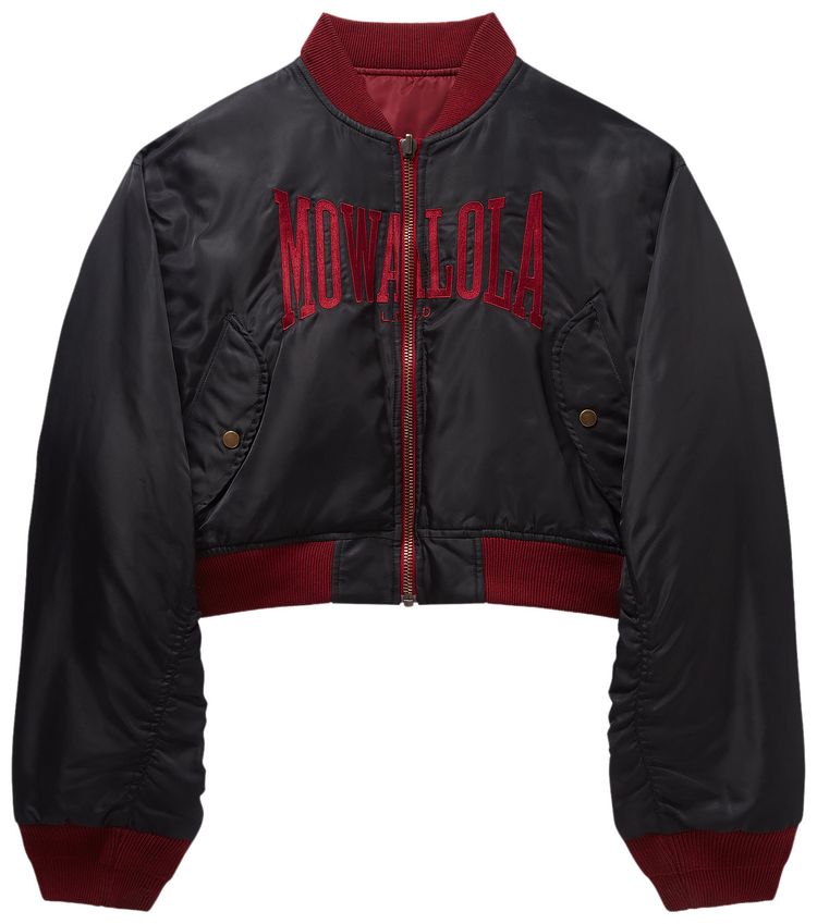 Mowalola Tyson Bomber Jacket Black