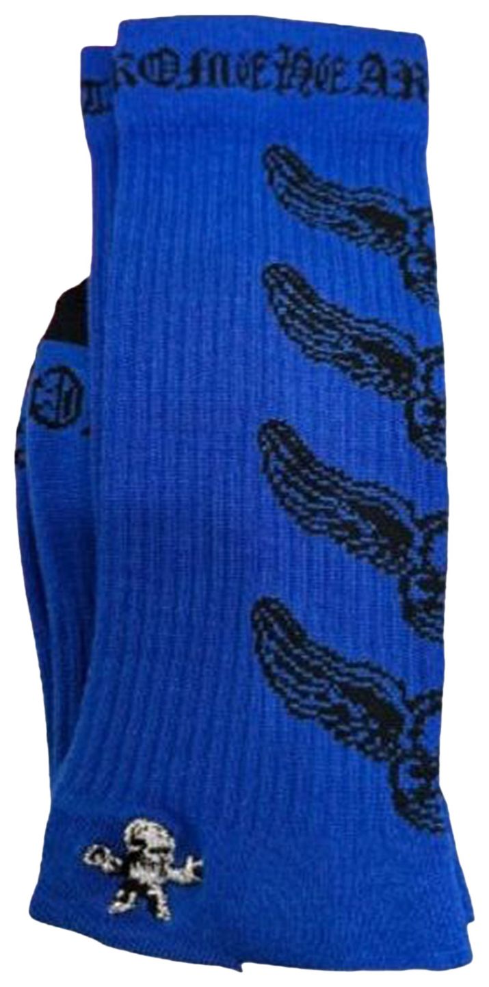 Chrome Hearts x Foti Sock Blue