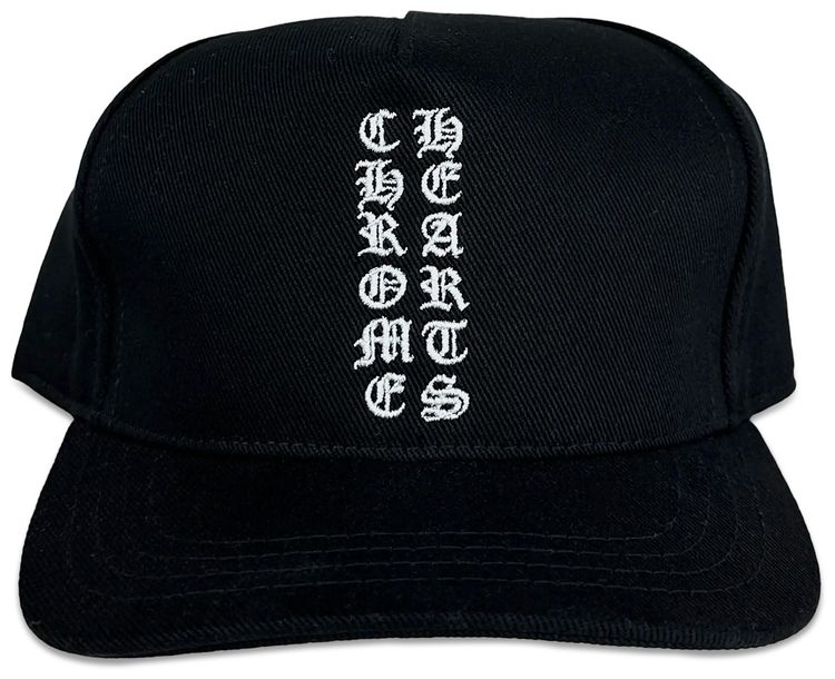 Chrome Hearts Vertical Logo Hat Black