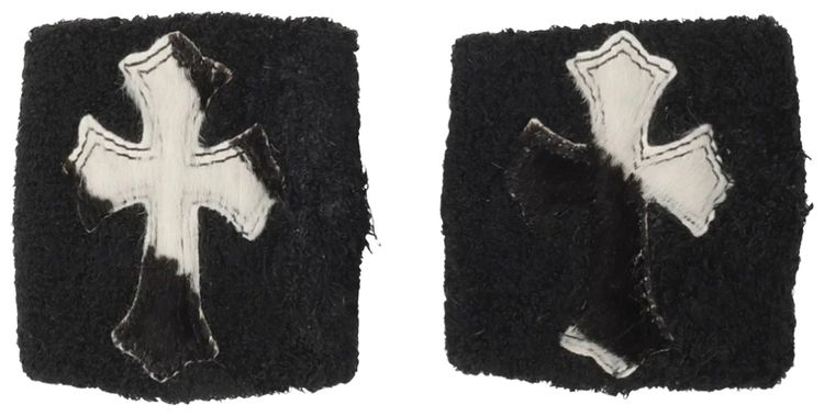 Chrome Hearts Pony Hair Zebra Sweatbands Black
