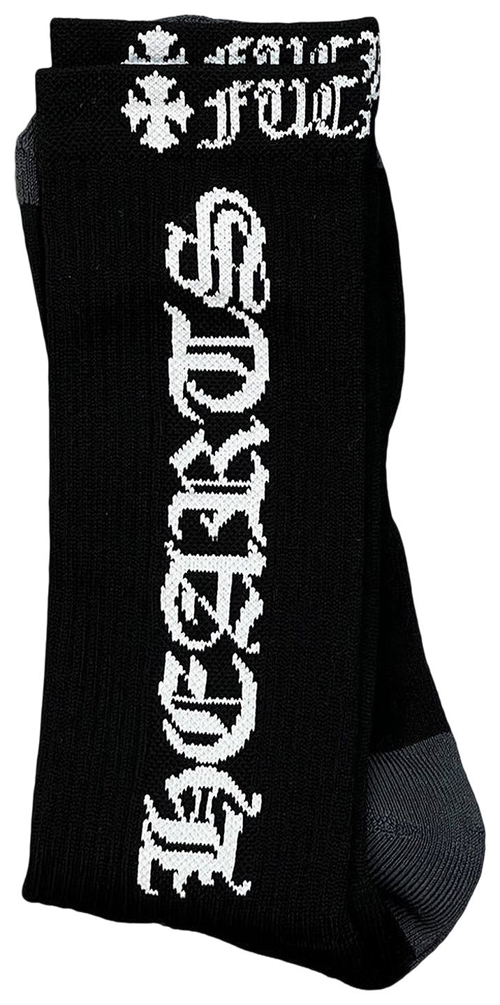 Chrome Hearts Logo Socks Black