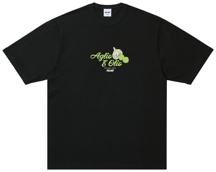 Palace Aglio E Olio Ringer T Shirt Black
