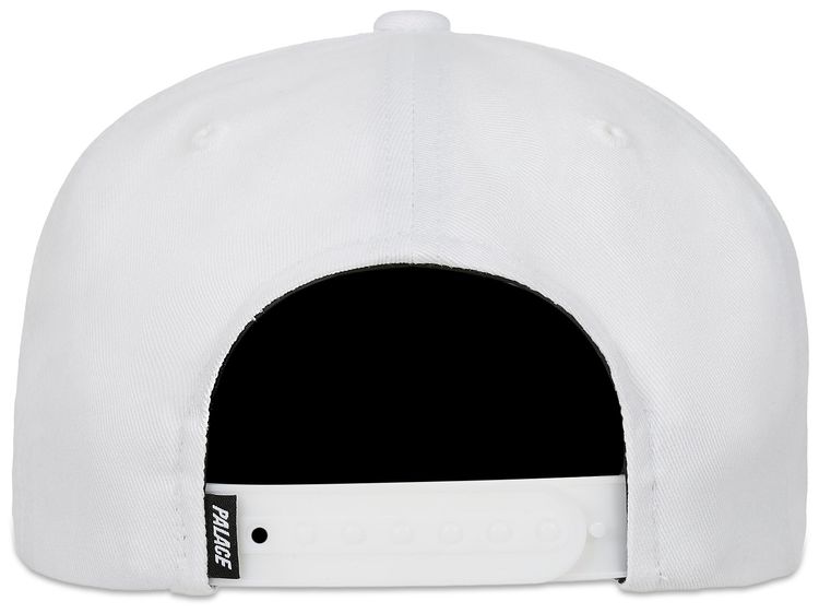 Palace Bulldog P Frame 5 Panel Snapback White