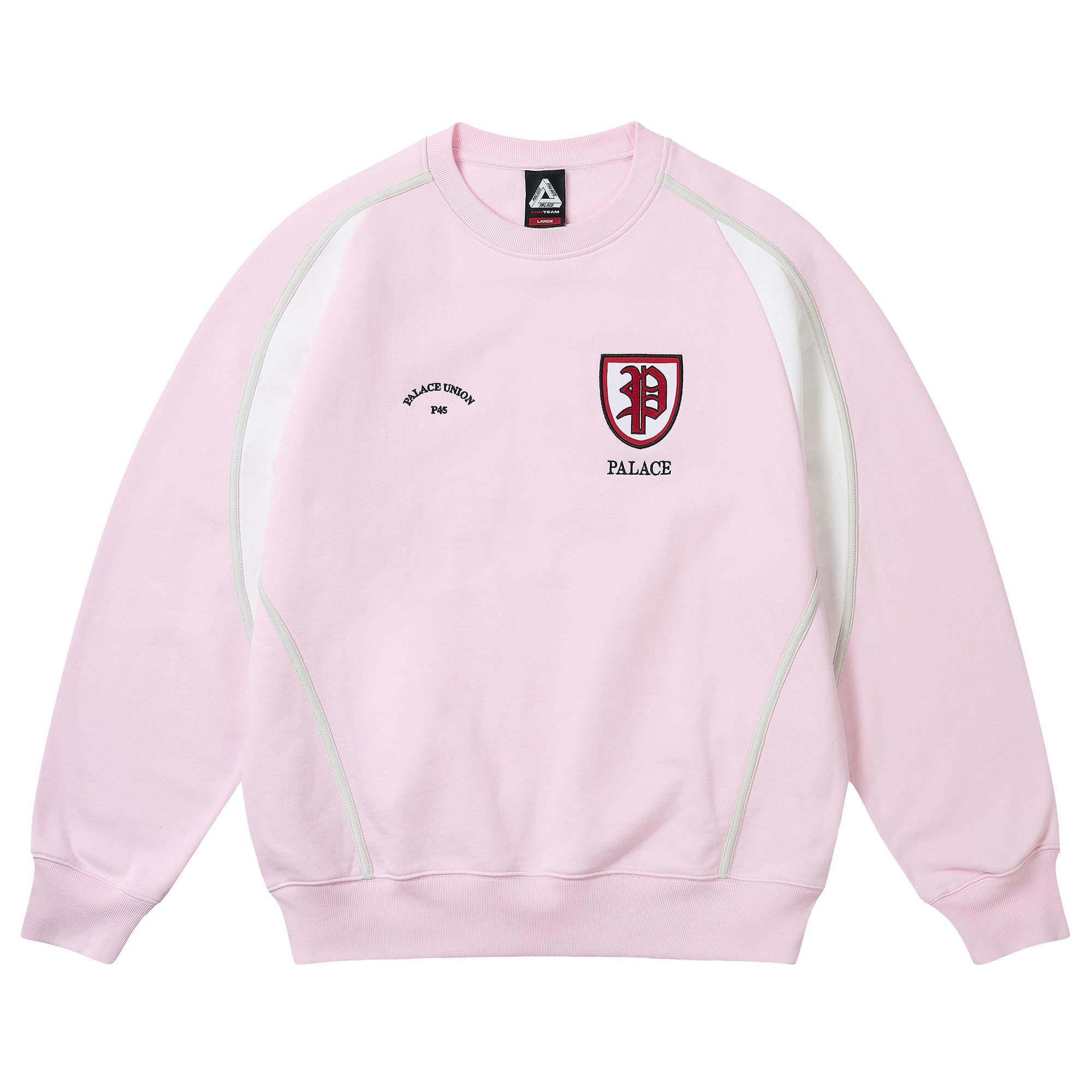 Buy Palace Scrum Crew 'Sweet Pink' - P30CS246 | GOAT