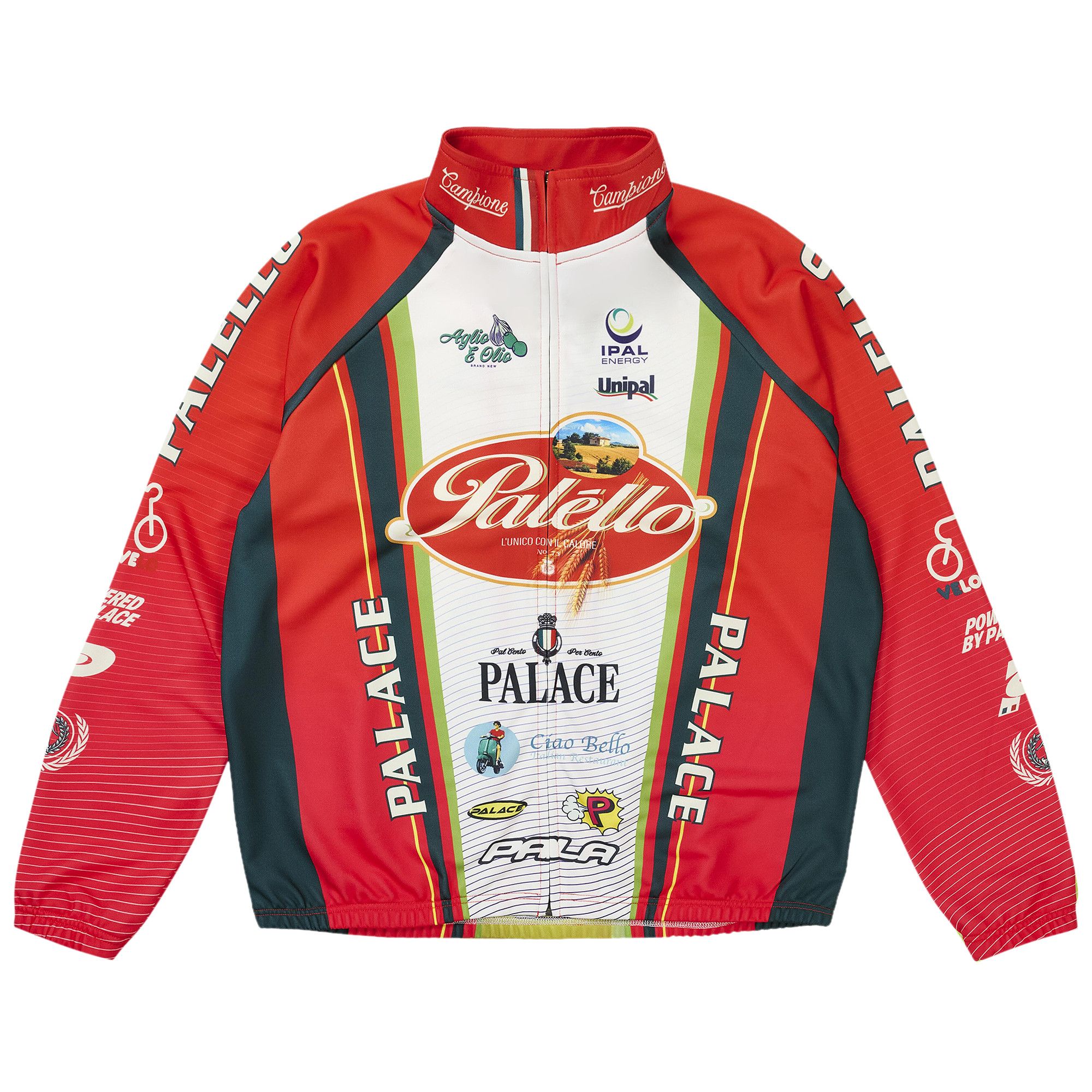 Buy Palace Palello Cycling Zip Jacket 'Red' - P30ES238 | GOAT