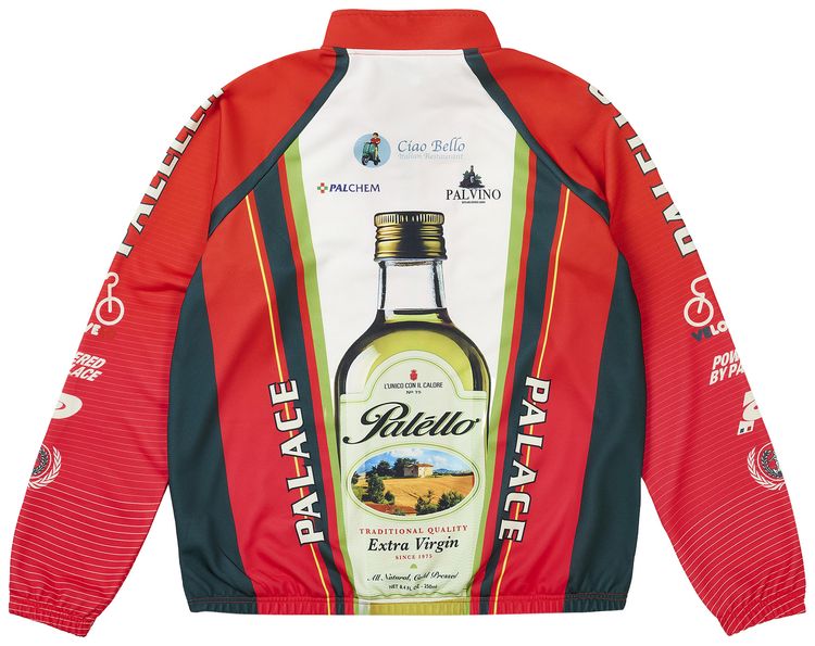 Palace Palello Cycling Zip Jacket Red