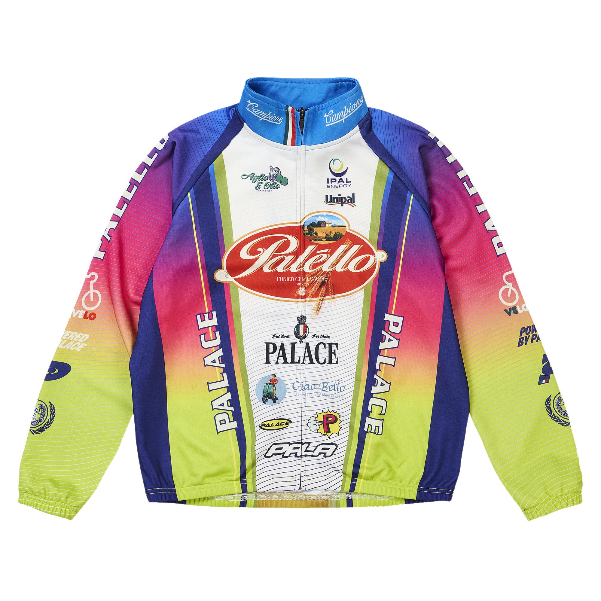 Buy Palace Palello Cycling Zip Jacket 'Rainbow' - P30ES240 | GOAT