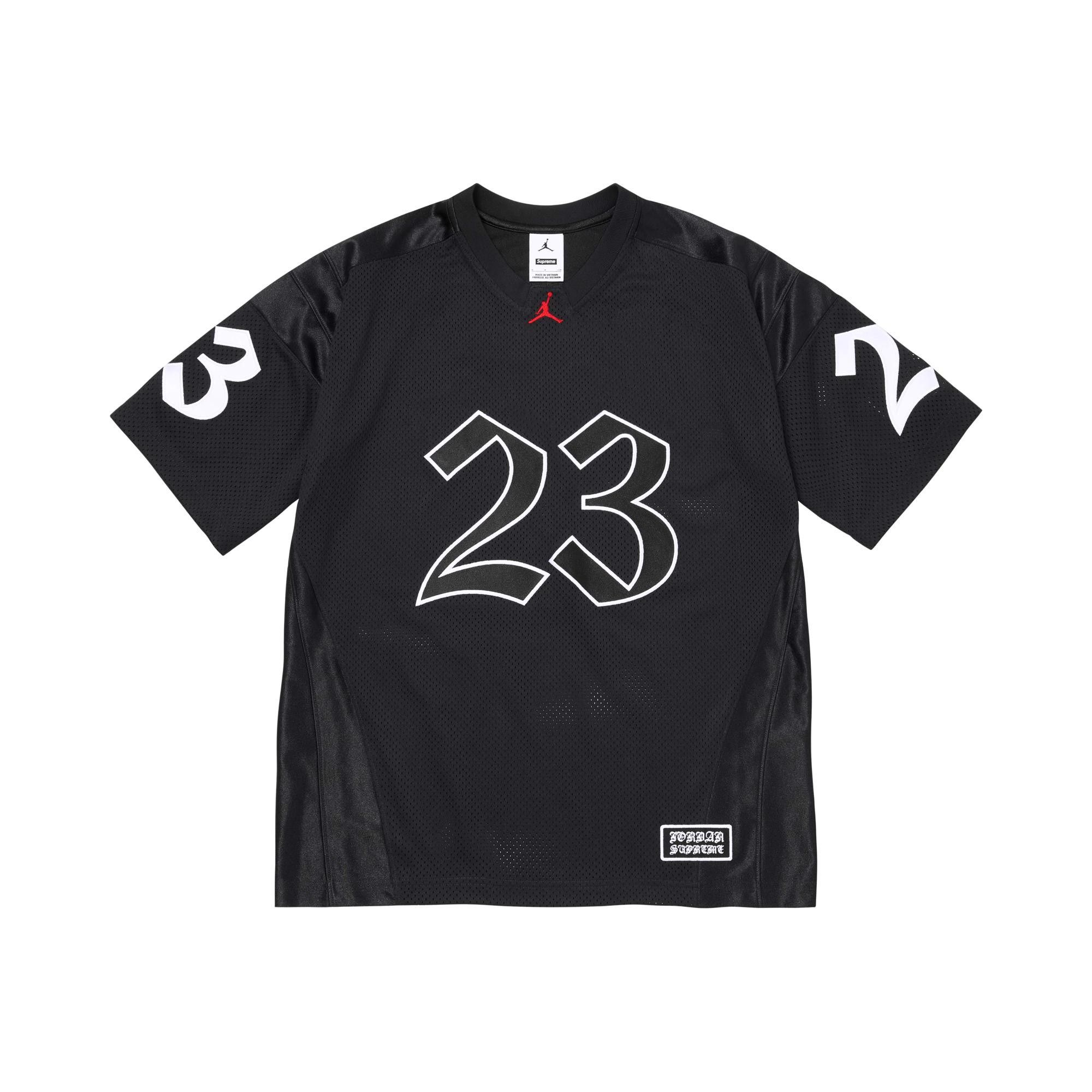 Buy Supreme x Jordan Warm Up Jersey 'Black' - SS26KN23 BLACK | GOAT CA