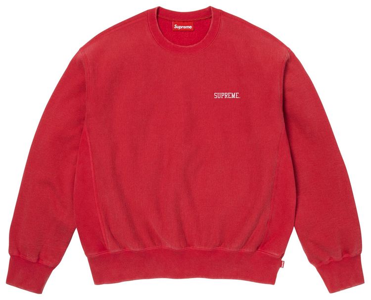 Supreme Washed Crewneck Red