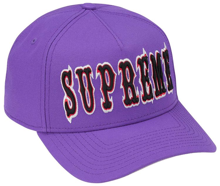 Supreme Gothic Outline Adjustable New Era Purple