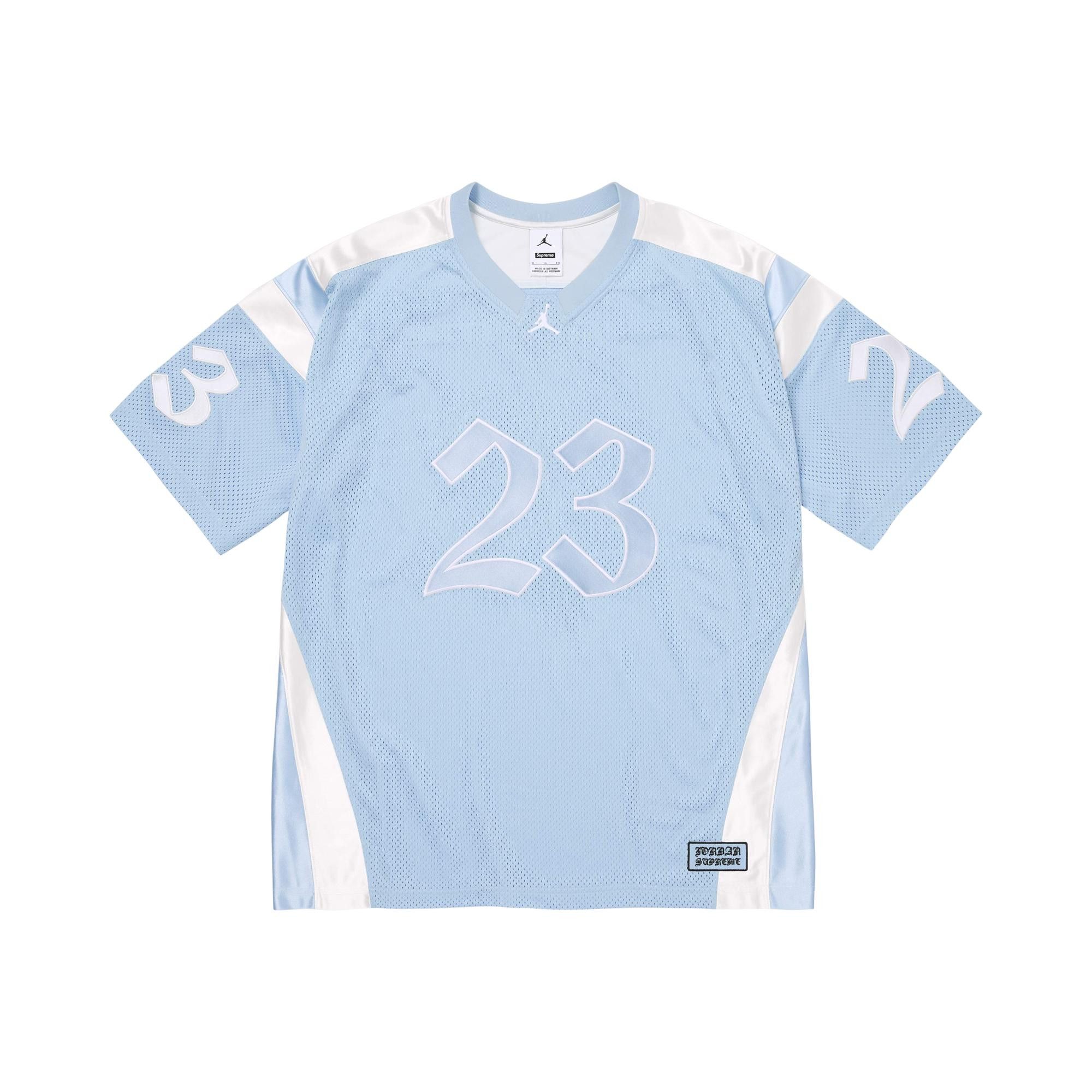 Buy Supreme x Jordan Warm Up Jersey 'Light Blue' - SS26KN23 LIGHT
