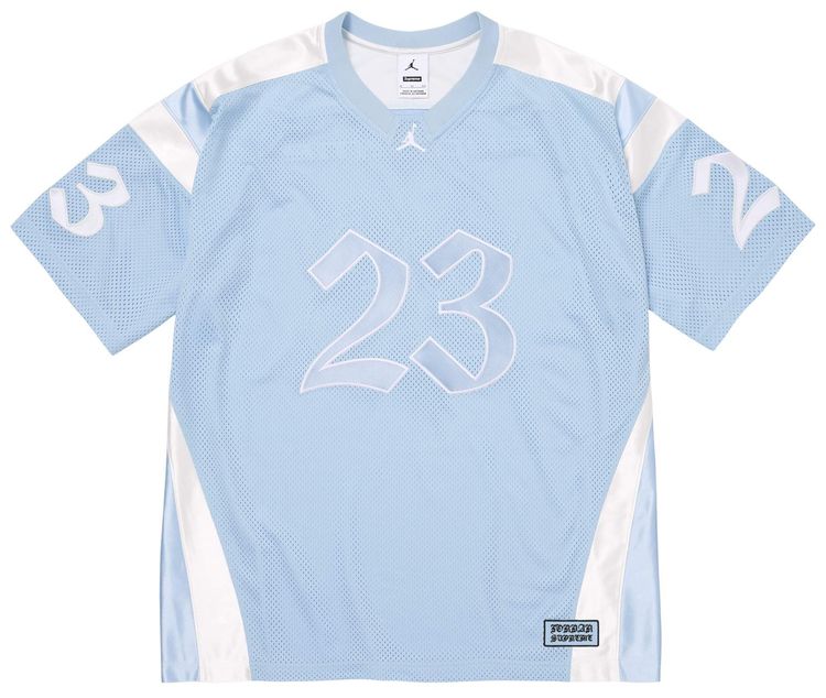 Supreme x Jordan Warm Up Jersey Light Blue