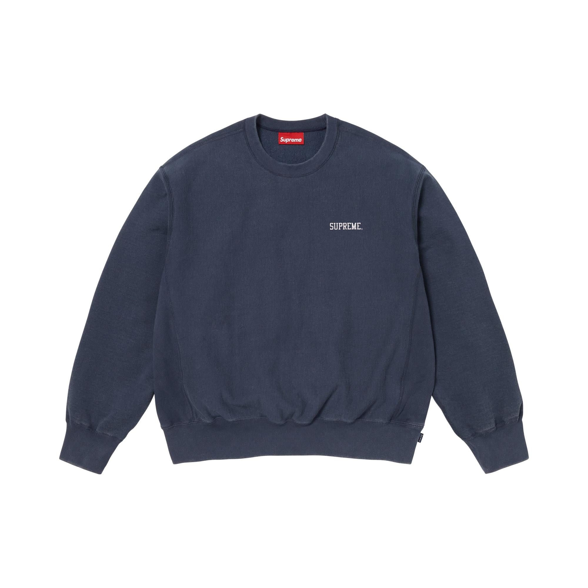 Buy Supreme Washed Crewneck 'Navy' - SS26SW103 NAVY | GOAT NL