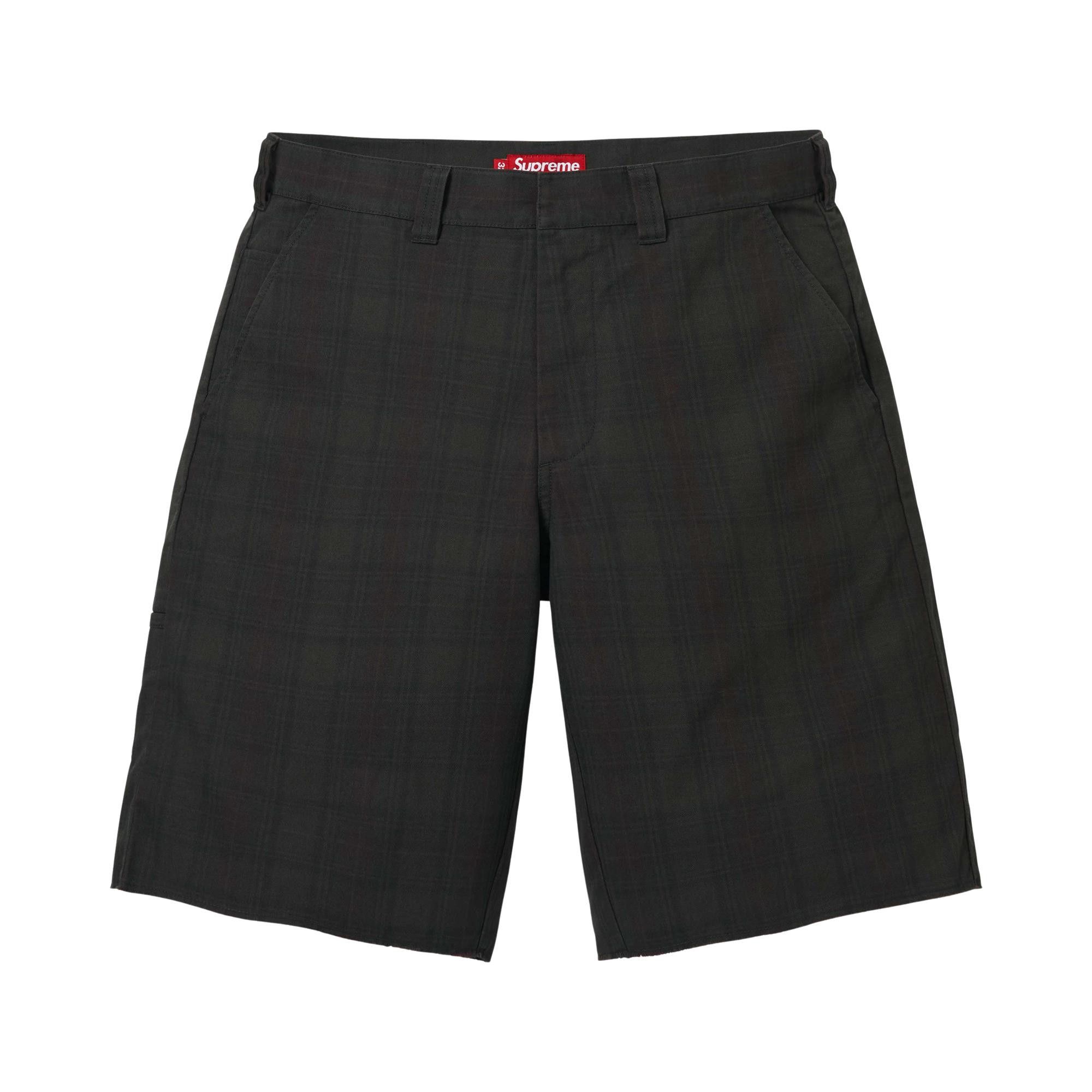 Buy Supreme Work Short 'Black Plaid' - SS26SH19 BLACK PLAID | GOAT