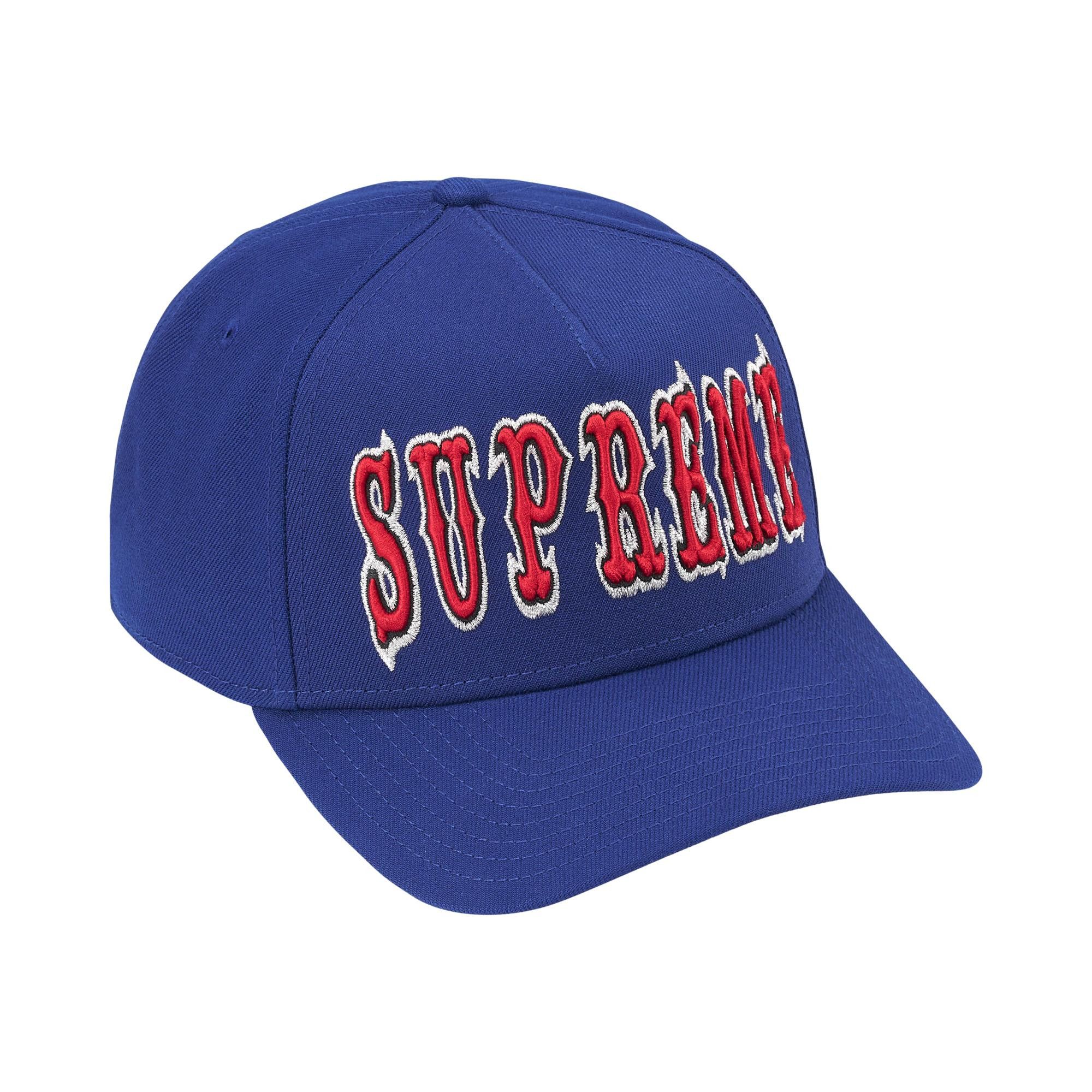 Buy Supreme Gothic Outline Adjustable New Era 'Navy' - SS26H116
