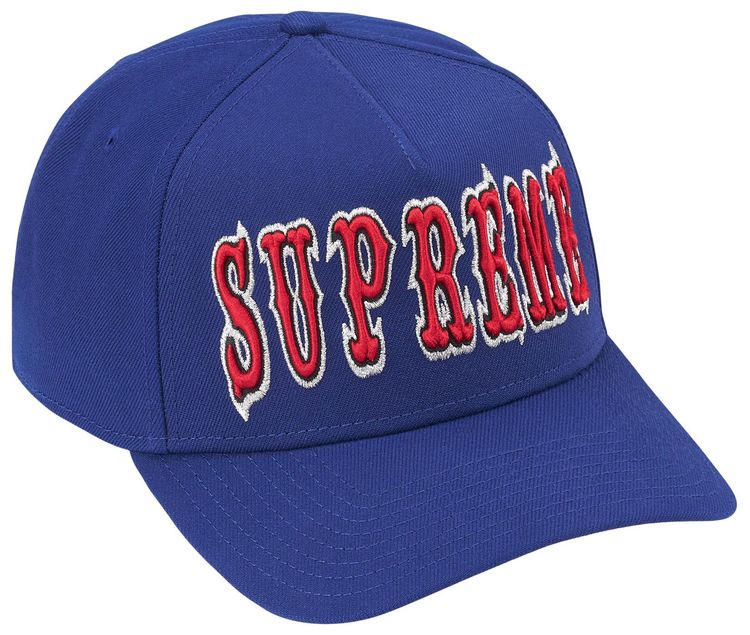 Supreme Gothic Outline Adjustable New Era Navy