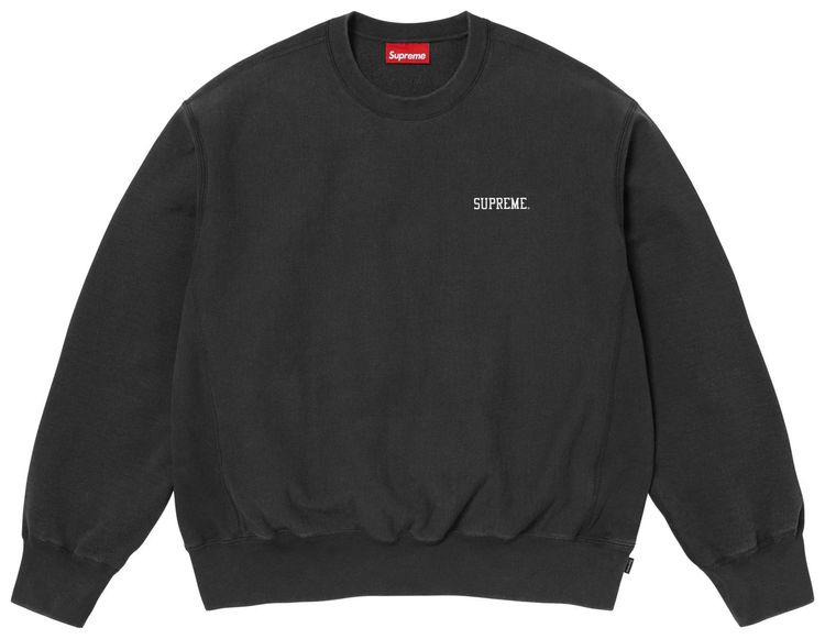 Supreme Washed Crewneck Black