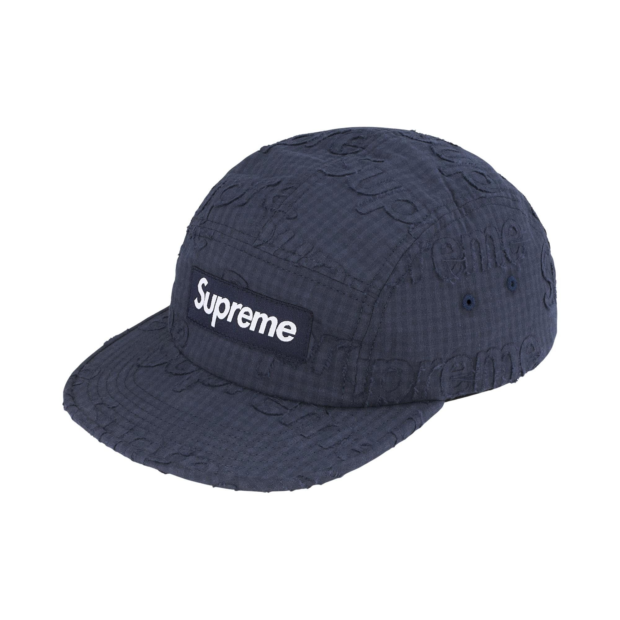 Buy Supreme Monogram Gingham Camp Cap 'Navy' - SS26H38 NAVY | GOAT