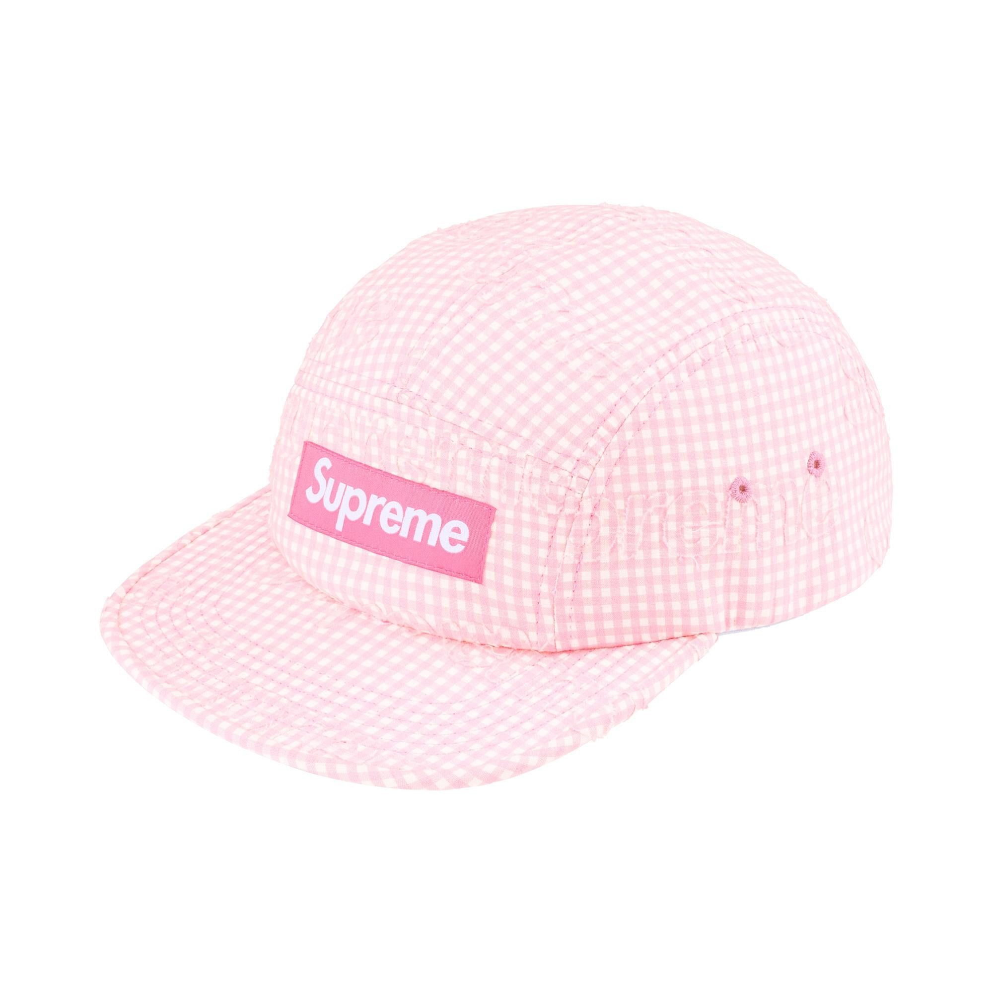 帽子 Supreme Pink Cap Buy Supreme Monogram Gingham Camp Cap 'Pink' - SS26H38 PINK | GOAT