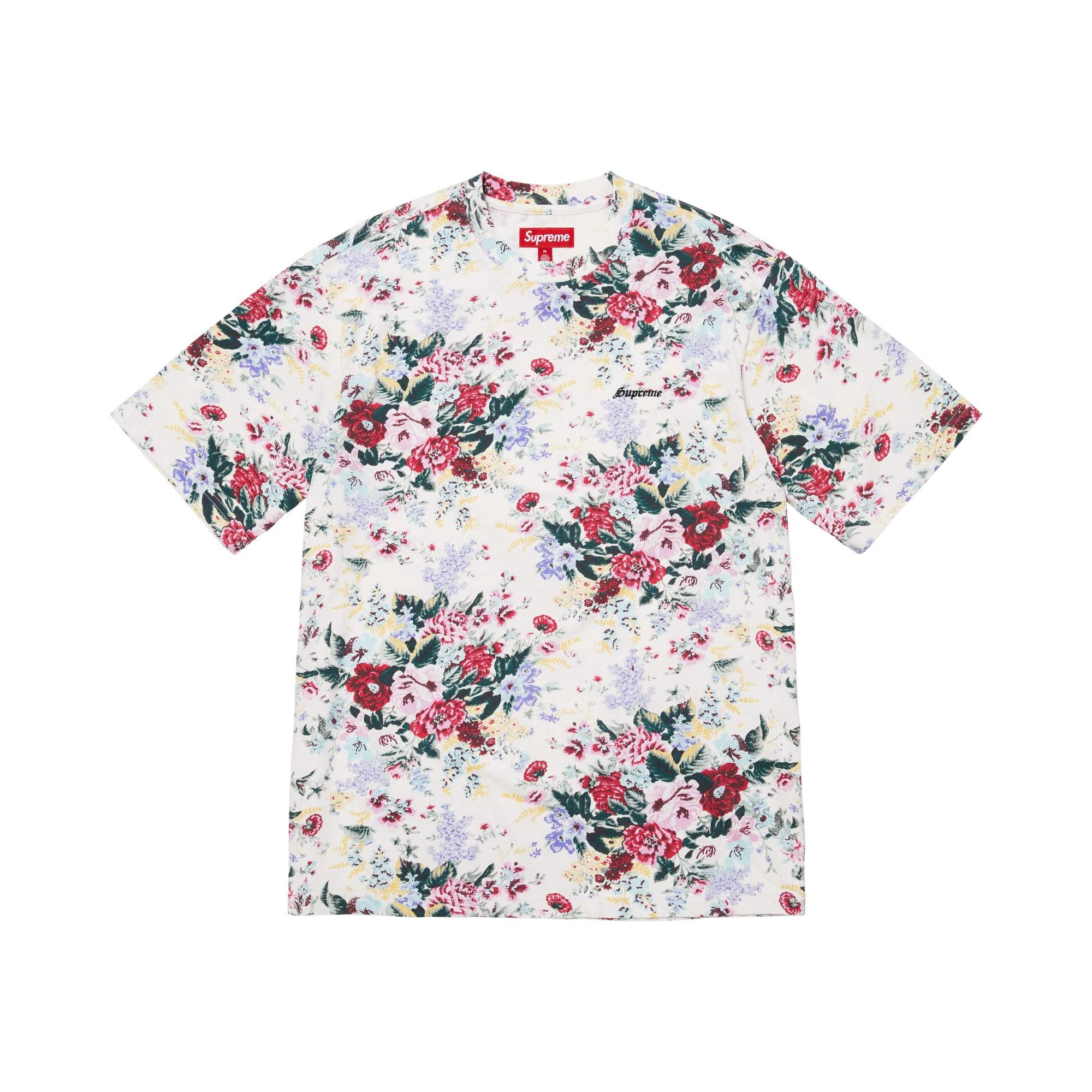 Buy Supreme Washed Short-Sleeve Top 'Floral' - SS26KN80 FLORAL | GOAT