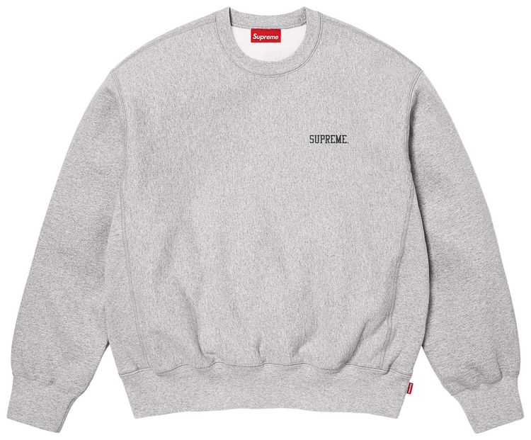 Supreme Washed Crewneck Heather Grey