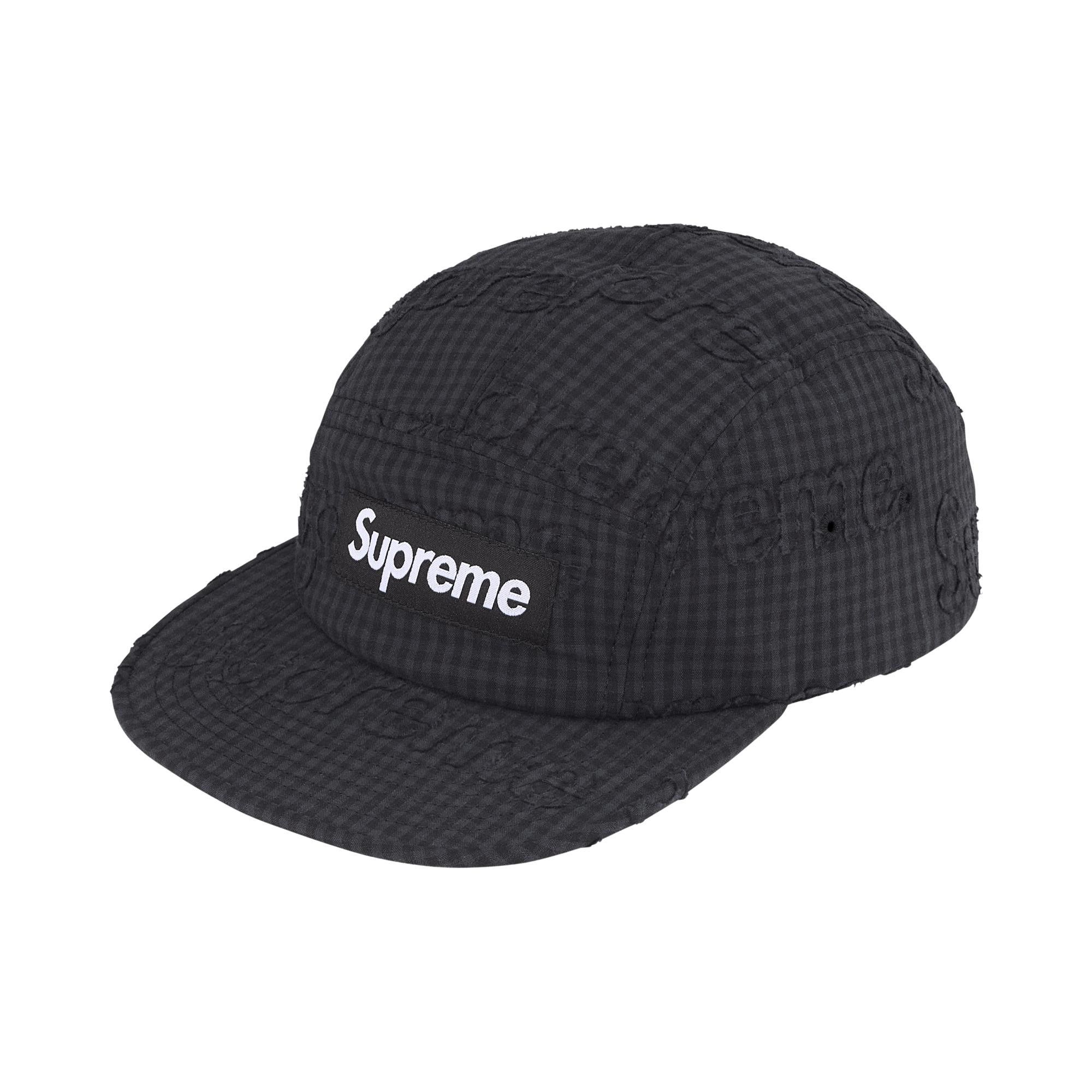 supreme 帽子 Buy Supreme Monogram Gingham Camp Cap 'Black' - SS26H38 BLACK | GOAT