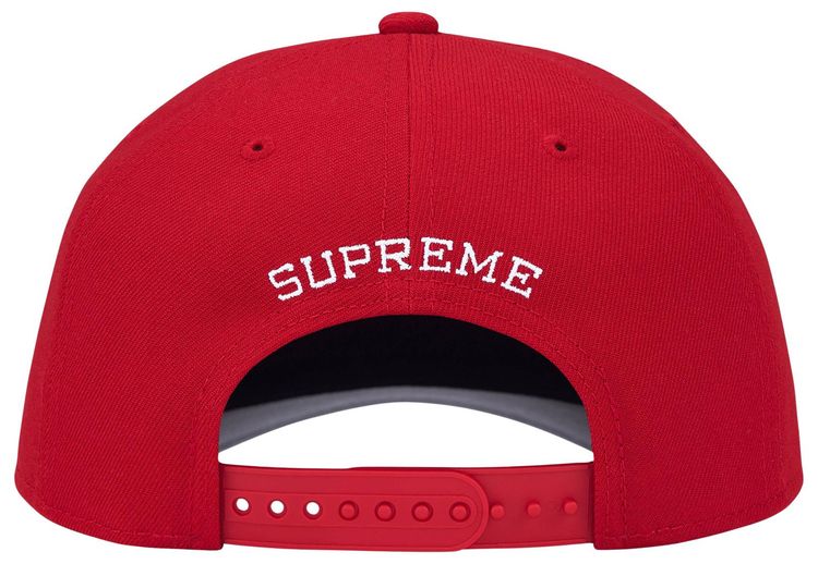 Supreme Gothic Outline Adjustable New Era Red
