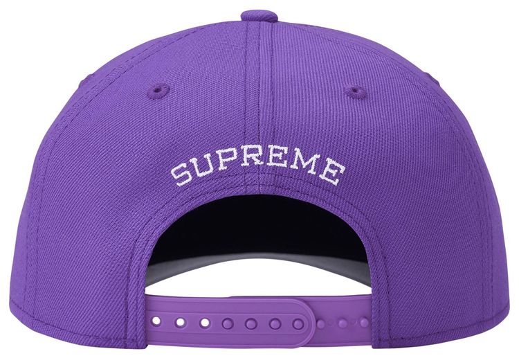 Supreme Gothic Outline Adjustable New Era Purple