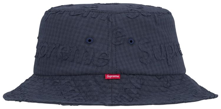Supreme Monogram Gingham Crusher Navy