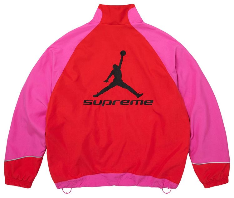 Supreme x Jordan Track Jacket Pink