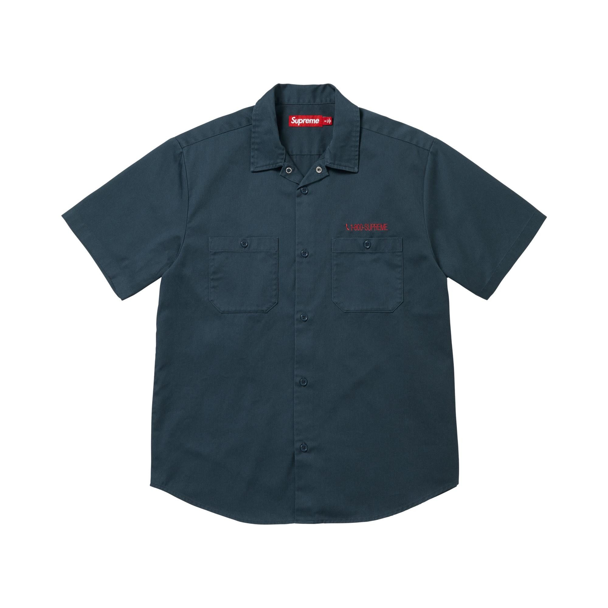 Buy Supreme Aoi Cyborg Short-Sleeve Work Shirt 'Navy' - SS26S37