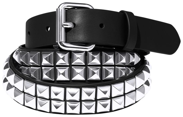 Supreme Studded Leather Belt Black