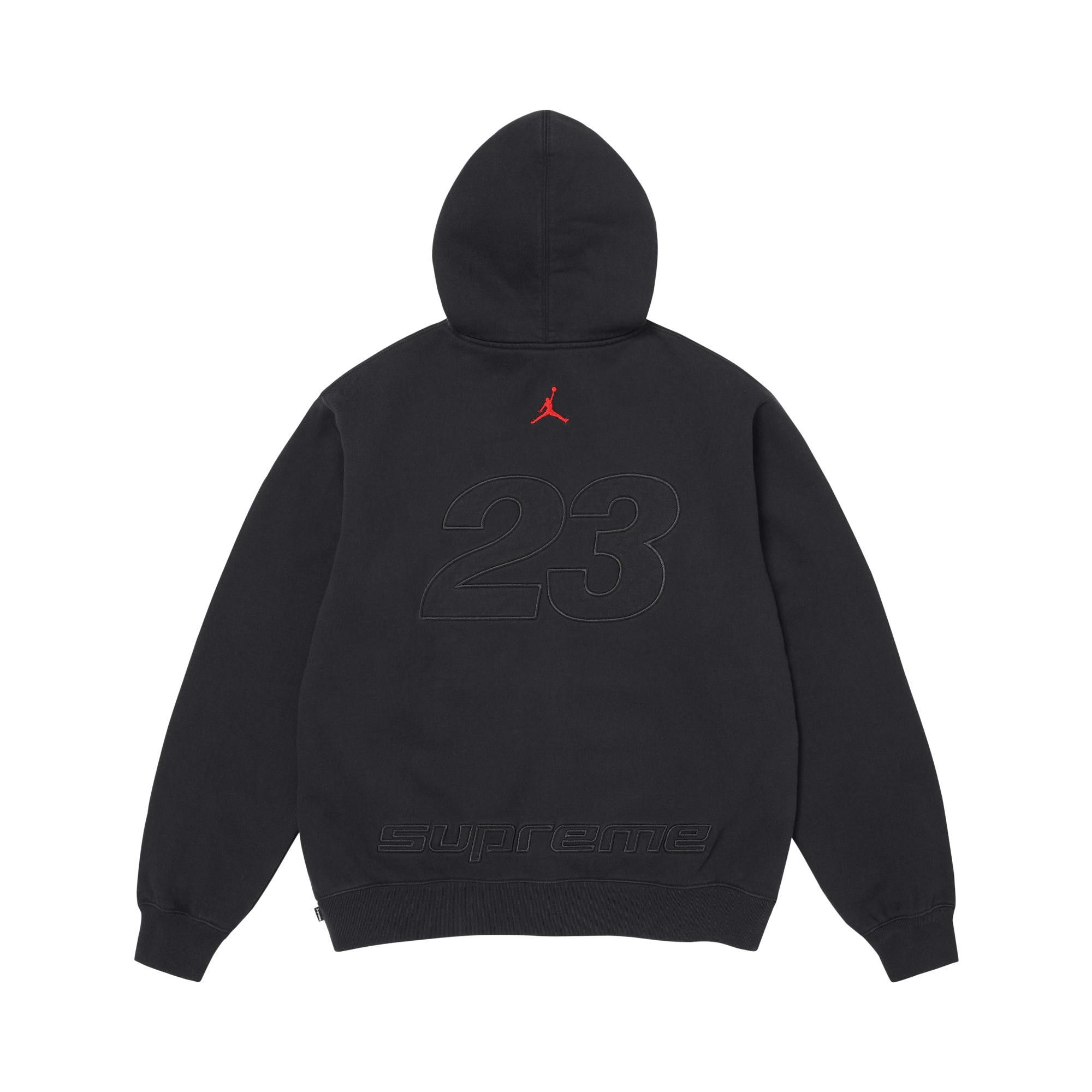 Buy Supreme x Jordan Zip Up Hooded Sweatshirt 'Black' - SS26SW24