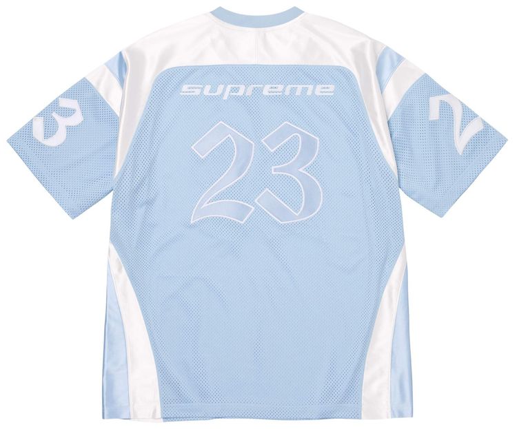 Supreme x Jordan Warm Up Jersey Light Blue