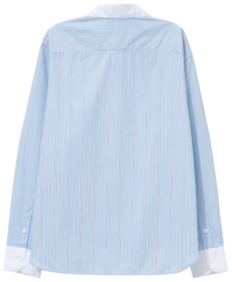 Charles Jeffrey Loverboy Late To Work Shirt Blue Stripe