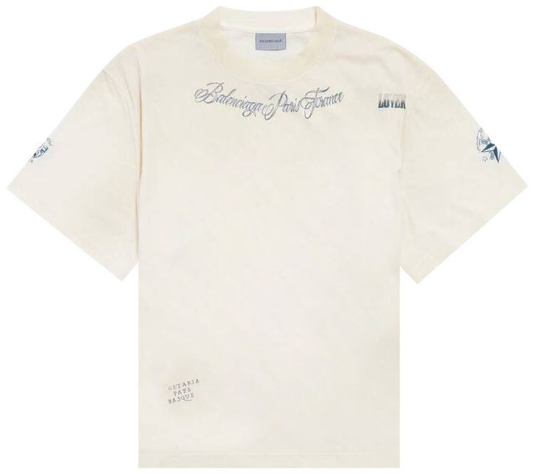 Balenciaga Short Sleeve Top Ivory