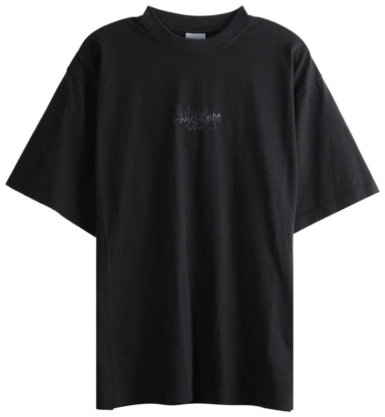 Balenciaga Medium Fit T Shirt Black