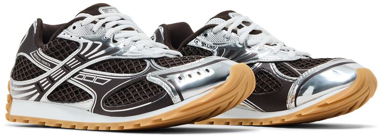 Bottega Veneta Wmns Orbit Low Top Lace Up Fondant Silver