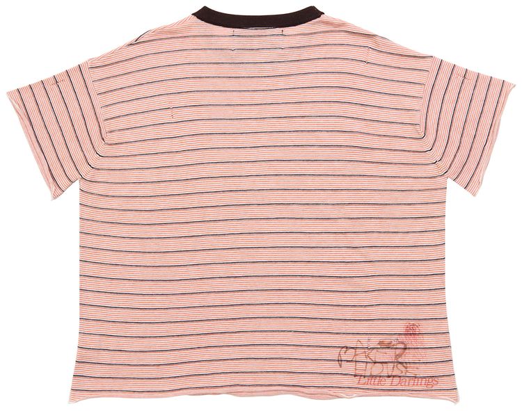Paly Hollywood Little Darling Stripe Tee Maroon