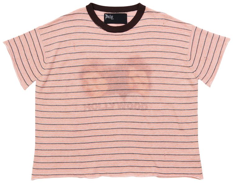 Paly Hollywood Little Darling Stripe Tee Maroon