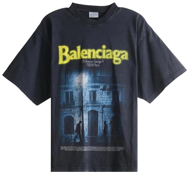 Balenciaga Large Fit T Shirt Violet