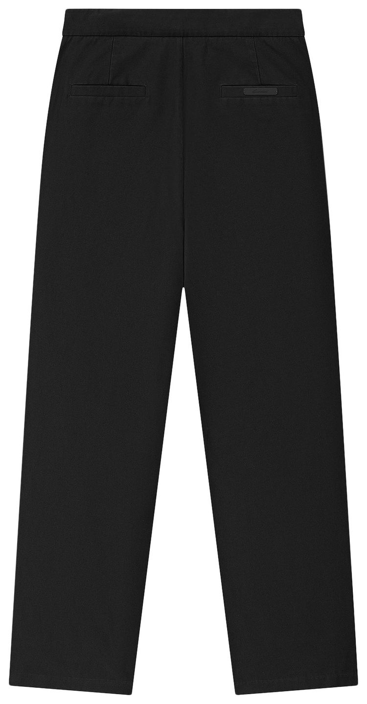 Fear of God Essentials Cotton Canvas Pleat Front Pant Vintage Black