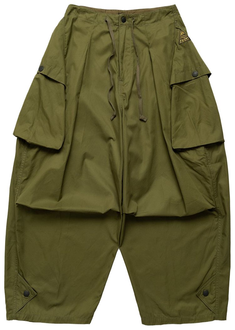 Kapital Combed Gabergine Aozai Cargo Pants Khaki