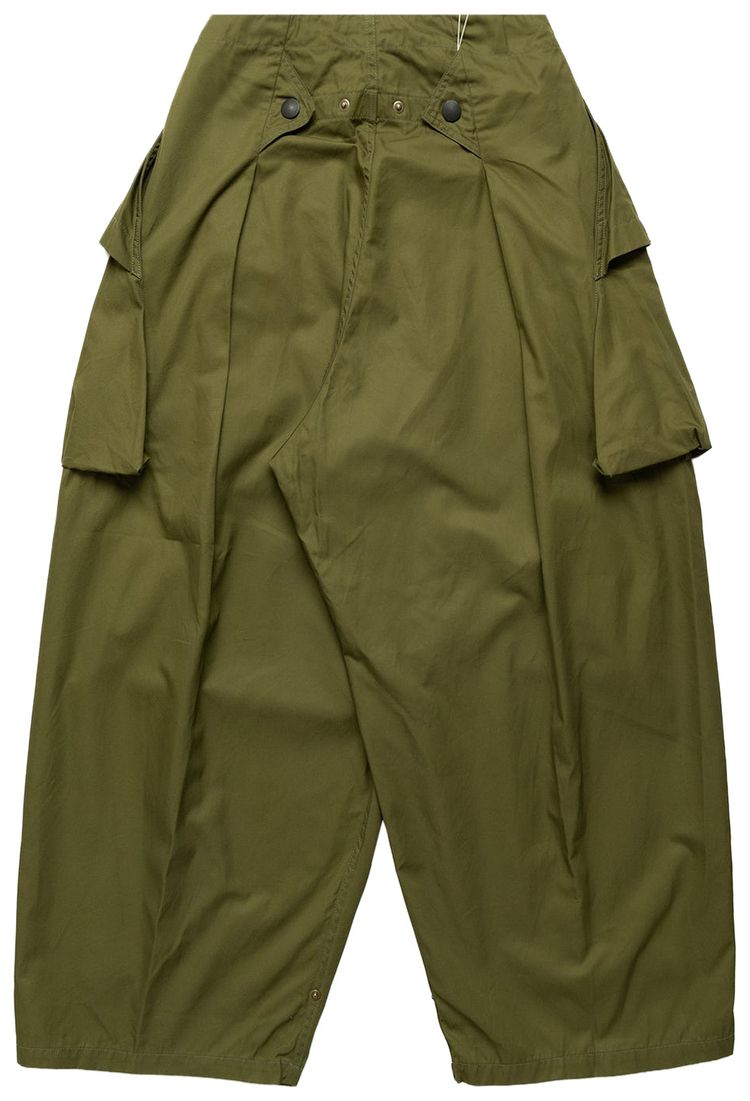 Kapital Combed Gabergine Aozai Cargo Pants Khaki