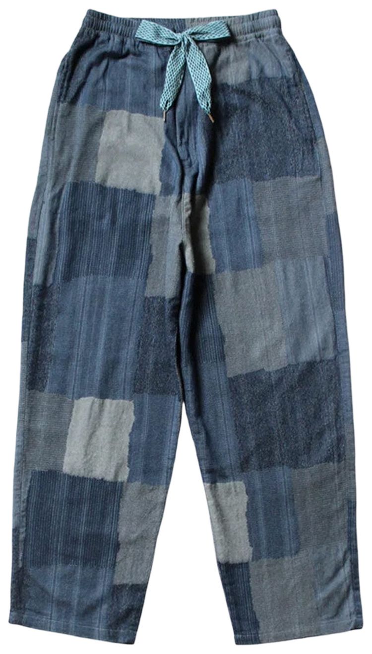 Kapital Cotton Linen Tugihagi Easy Pants Navy